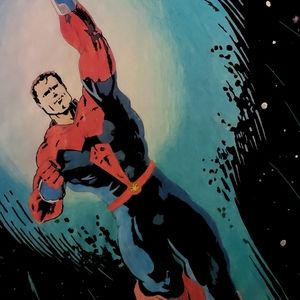 Gallacher Original illustration of Capitan Comet